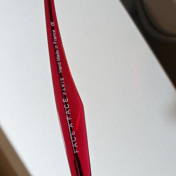 Face A Face Red Cat Eyeglasses Made in France - Picture 6 of 6